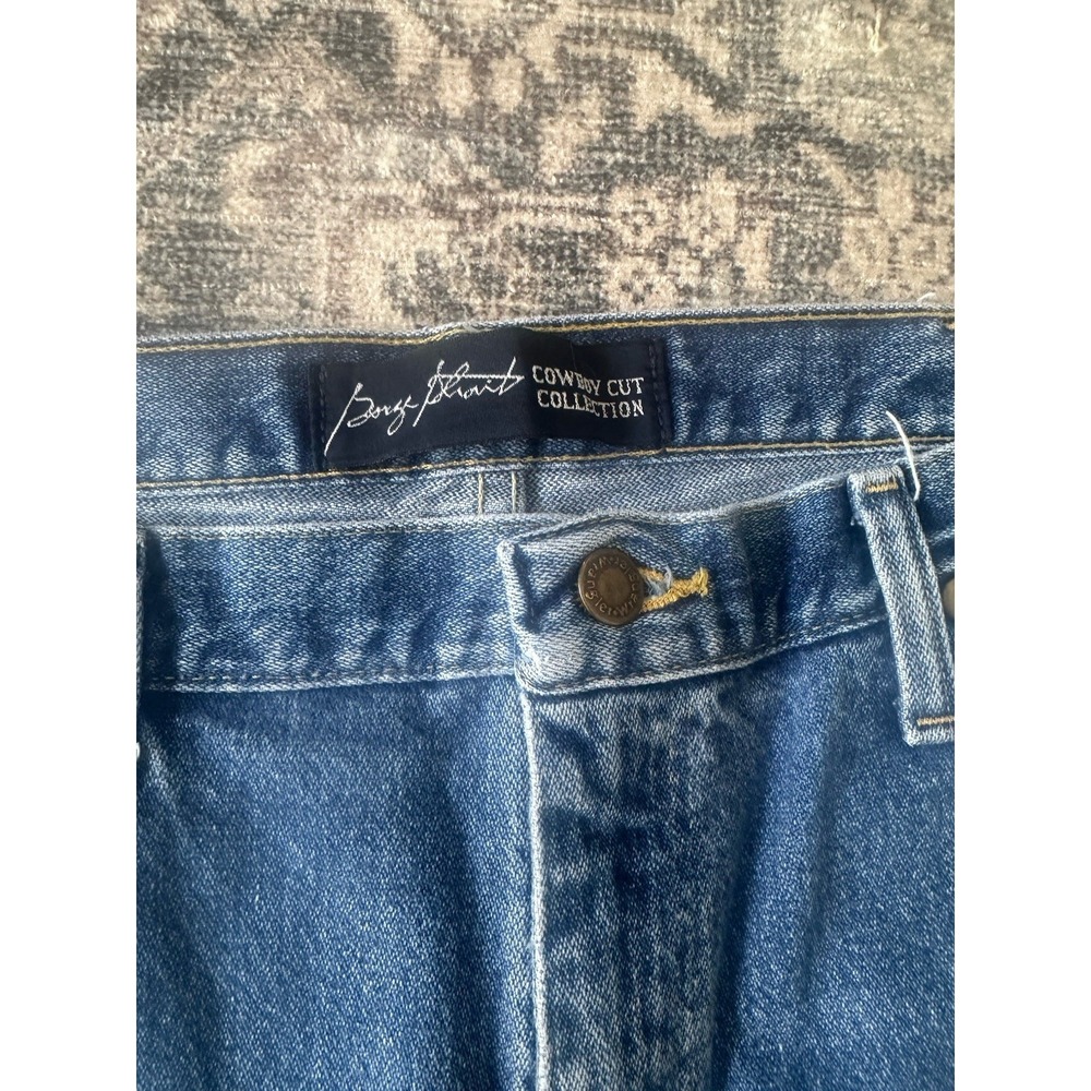 Wrangler Jeans Mens 35x36 Blue George Strait Cowboy Cut 13MGSHD - Picture 3 of 9